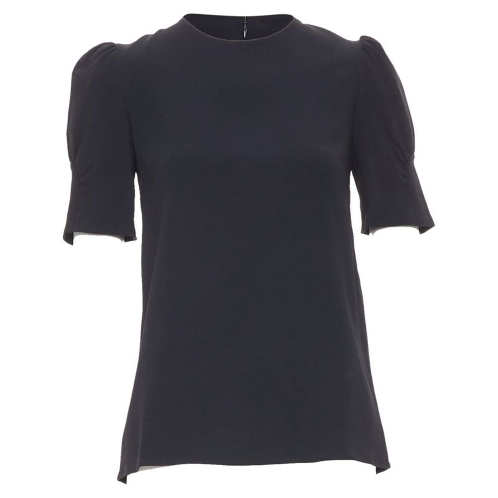 Stella McCartney Black Puff Short Sleeve Top